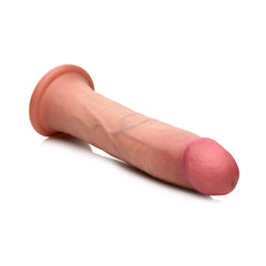 JOCK 8" DUAL DENSITY SILICONE DILDO - LIGHT