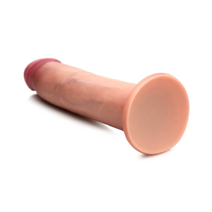 JOCK 8" DUAL DENSITY SILICONE DILDO - LIGHT