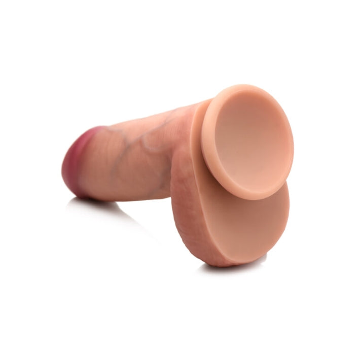 JOCK 6" DUAL DENSITY SILICONE DILDO W/ BALLS