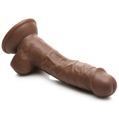DILDO W/ BALLS DARK 7" JOCKS WEIGHTLIFTING WESLEY