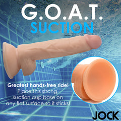 DILDO W/ BALLS LIGHT 7" JOCKS SWIMMING SIMON