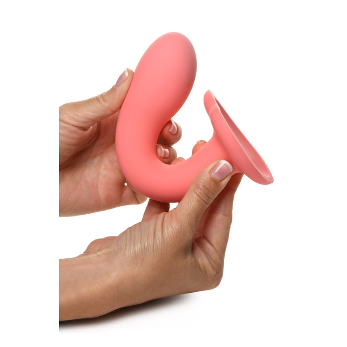 SIMPLY SWEET 7" G-SPOT SILICONE DILDO - PINK