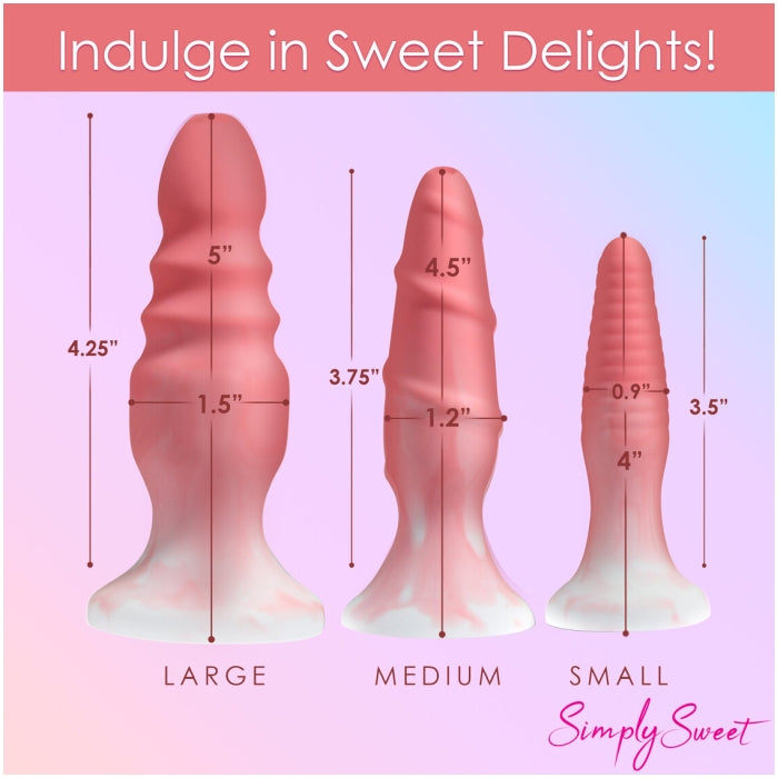 ANAL PLUG BLUE SIMPLY SWEET SILICONE SET