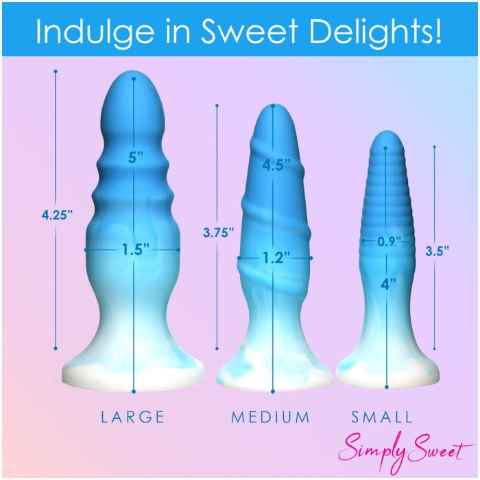 ANAL PLUG PINK SIMPLY SWEET SILICONE SET