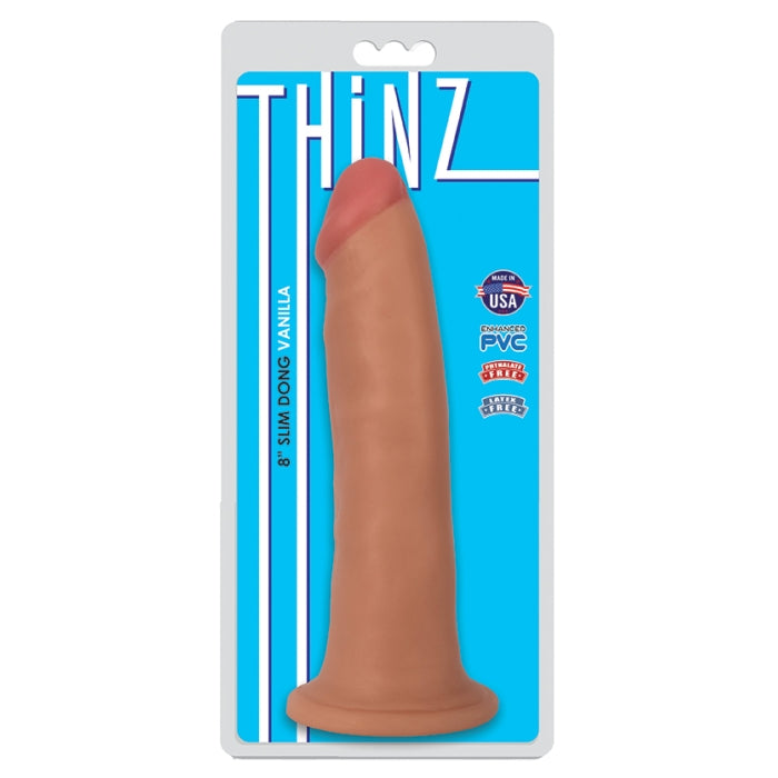 THINZ 8IN SLIM DONG - VANILLA
