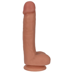 THINZ 7IN SLIM DONG WITH BALLS - VANILLA
