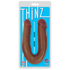 THINZ DOUBLE DIPPER SLIM DOUBLE DONG - CHOCOLATE