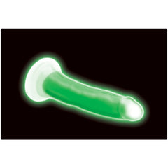 LOLLICOCK 7" GLOW-IN-THE-DARK SILICONE DILDO  - GREEN