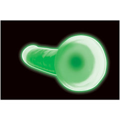 LOLLICOCK 7" GLOW-IN-THE-DARK SILICONE DILDO  - GREEN