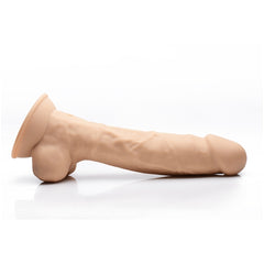 FLESHSTIXXX 8" VIBE SILICONE DILDO W/ BALLS