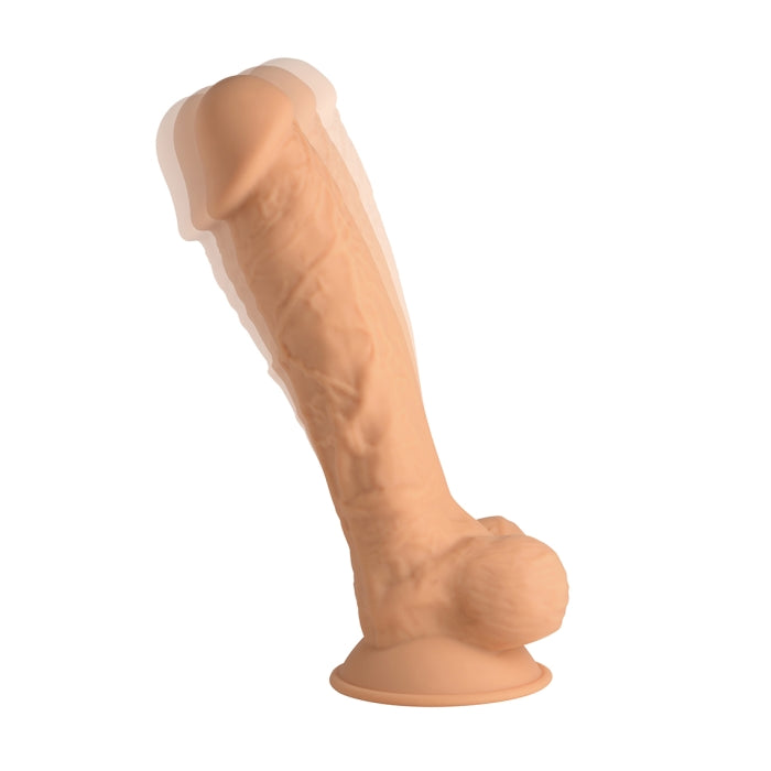 FLESHSTIXXX 8" VIBE SILICONE DILDO W/ BALLS