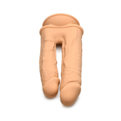 FLESHSTIXXX 5" & 6" DOUBLE DILDO - TAN