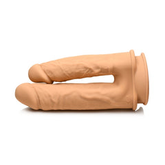FLESHSTIXXX 5" & 6" DOUBLE DILDO - TAN