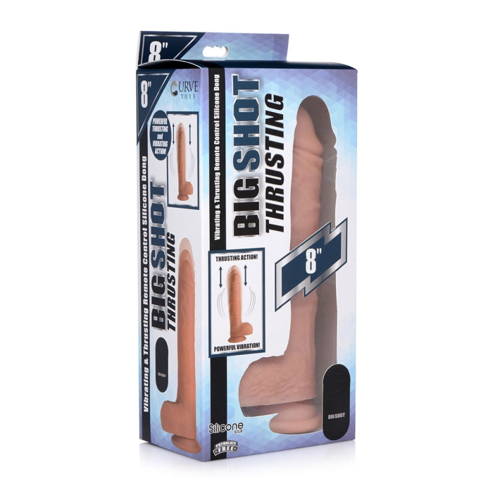 BIG SHOT 8" LIQUID SILICONE THRUSTING DILDO W/ BALLS