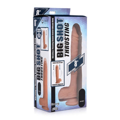 BIG SHOT 8" LIQUID SILICONE THRUSTING DILDO W/ BALLS