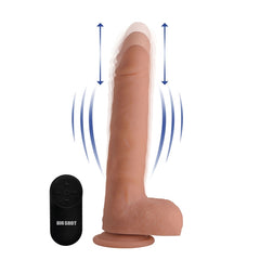 BIG SHOT 9" LIQUID SILICONE THRUSTING DILDO W/ BALLS