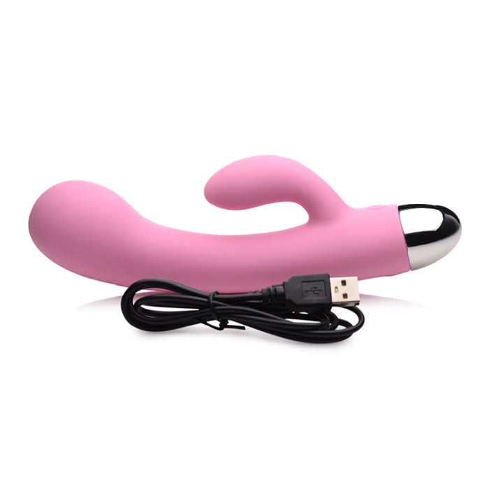 POWER BUNNIES BUBBLY 10X RECHARGE SILICONE G-SPOT VIBE - PINK