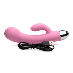 POWER BUNNIES BUBBLY 10X RECHARGE SILICONE G-SPOT VIBE - PINK