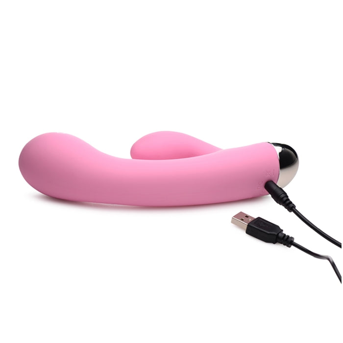 POWER BUNNIES BUBBLY 10X RECHARGE SILICONE G-SPOT VIBE - PINK