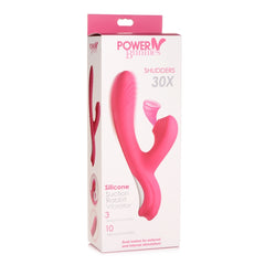 POWER BUNNIES SHUDDERS 30X RECHARGE SUCTION VIBE - MAGENTA