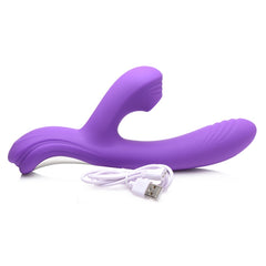POWER BUNNIES SHIVERS 30X RECHARGE SUCTION VIBE - PURPLE