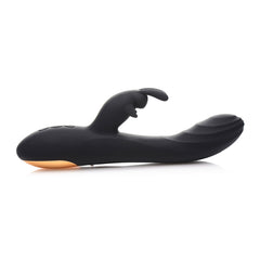 POWER BUNNIES CUDDLES 10X RECHARGE SILICONE RABBIT - BLACK