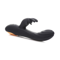POWER BUNNIES CUDDLES 10X RECHARGE SILICONE RABBIT - BLACK