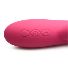 POWER BUNNIES HUGGERS 10X RECHARGE SILICONE RABBIT - PINK