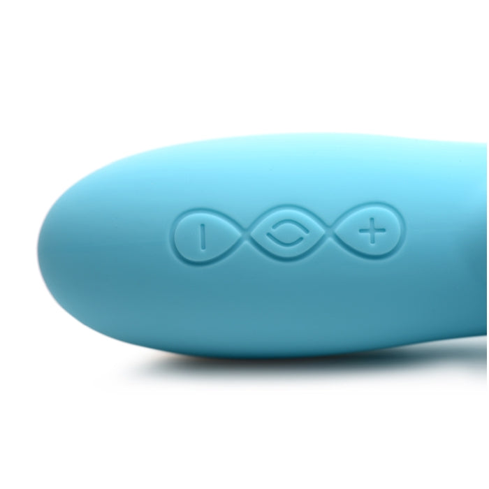 POWER BUNNIES SNUGGLES 10X RECHARGE SILICONE RABBIT - TEAL