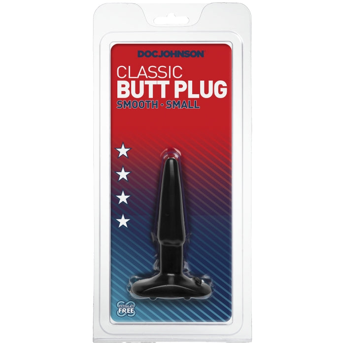 BUTT PLUG, BLACK, SMALL