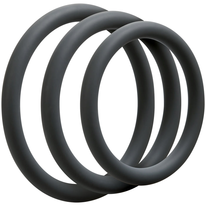 OPTIMALE - 3 C-RING SET THIN SILICONE - SLATE