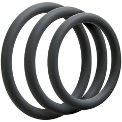 OPTIMALE - 3 C-RING SET THIN SILICONE - SLATE