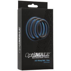 OPTIMALE - 3 C-RING SET THIN SILICONE - SLATE