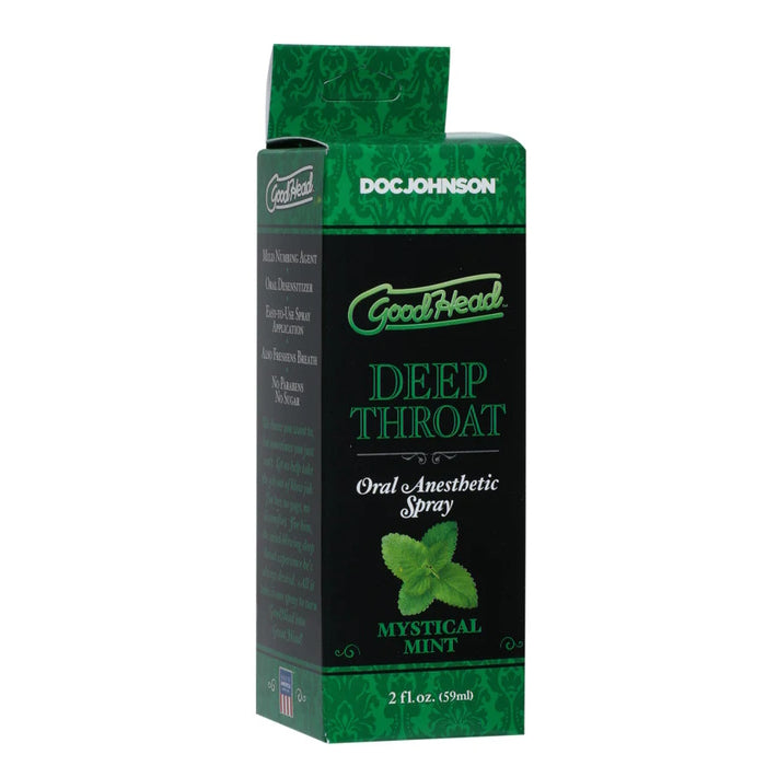 ORAL SPRAY 2OZ MINT DEEP THROAT GOODHEAD