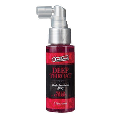 ORAL SPRAY 2OZ CHERRY DEEP THROAT GOODHEAD