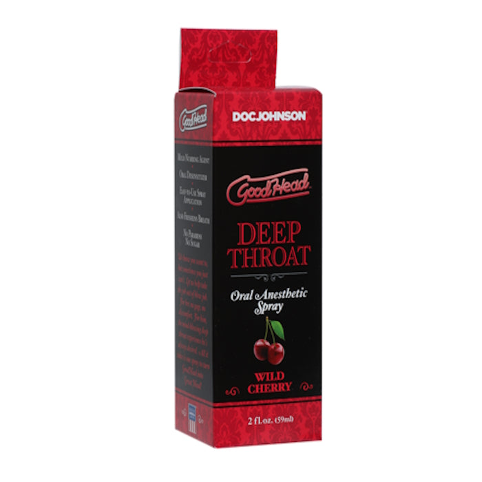 ORAL SPRAY 2OZ CHERRY DEEP THROAT GOODHEAD