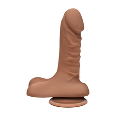 THE D - SUPER D - 6IN W/BALLS - ULTRASKYN - CARAMEL