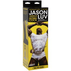 SIGNATURE COCKS JASON LUV 10" ULTRASKYN - CHOCOLATE