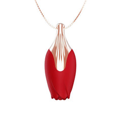 PATINA ROSE NECKLACE - RED