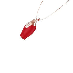 PATINA ROSE NECKLACE - RED