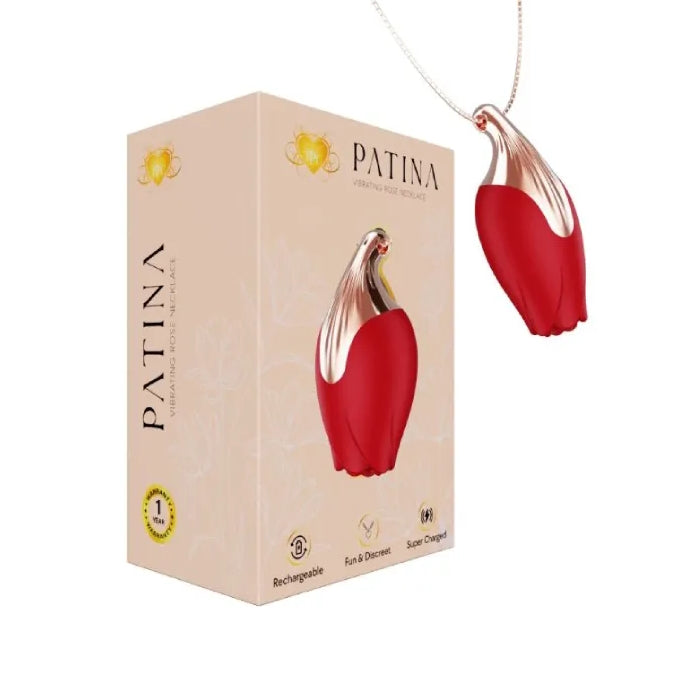 PATINA ROSE NECKLACE - RED