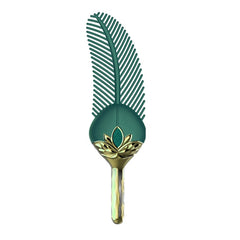 CLEO FEATHER TICKER - GREEN