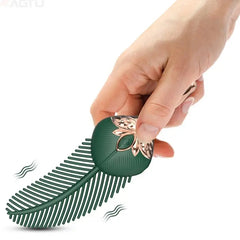 CLEO FEATHER TICKER - GREEN