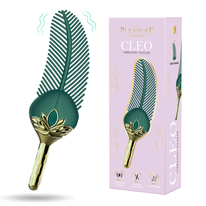 CLEO FEATHER TICKER - GREEN