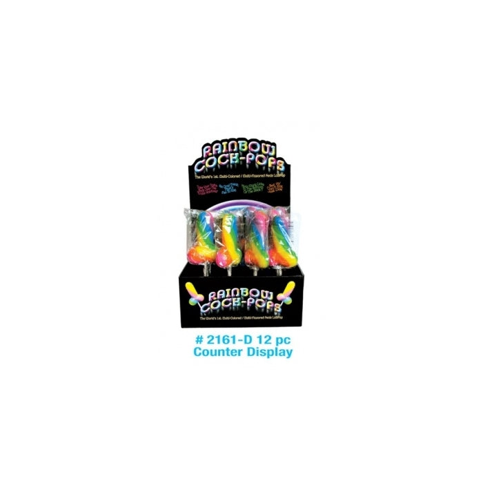 CANDY COCK POP 12PCS THE RAINBOW DISPLAY