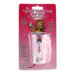HANG STRING LIGHT UP SHOT GLASS. CLEAR