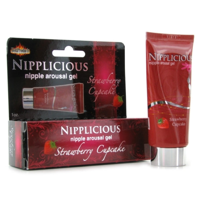 NIPPLICIOUS-NIPPLE AROUSAL GEL 1OZ-STRAWBERRY CUPCAKE