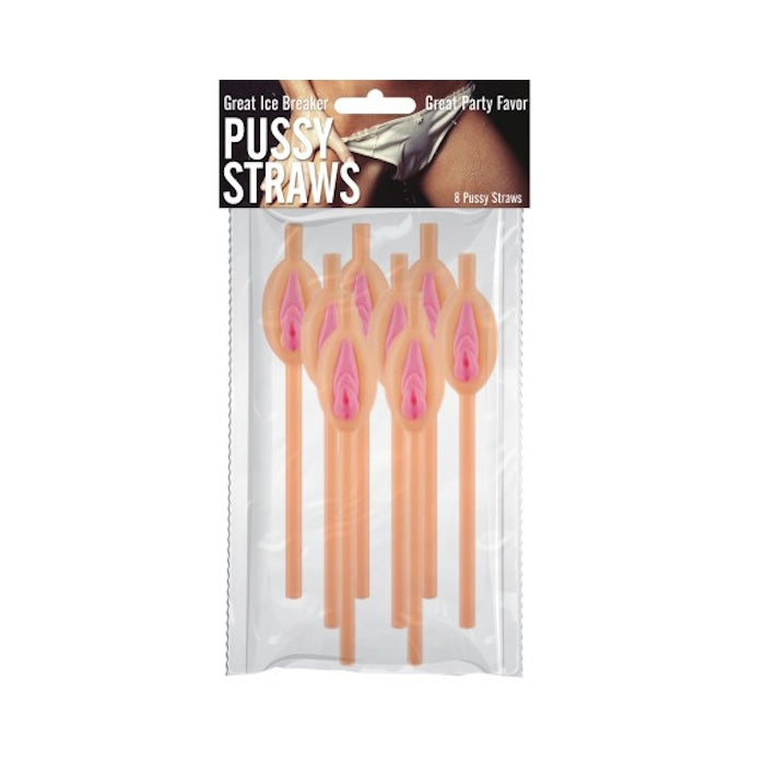 STRAWS PUSSY 8PC FLESH COLOR