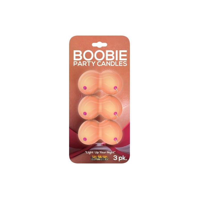 BOOBIE PARTY CANDLES - 3PK.