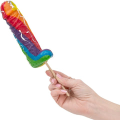 CANDY CUM COCK POPS RAINBOW 1PC CLAMSHELL